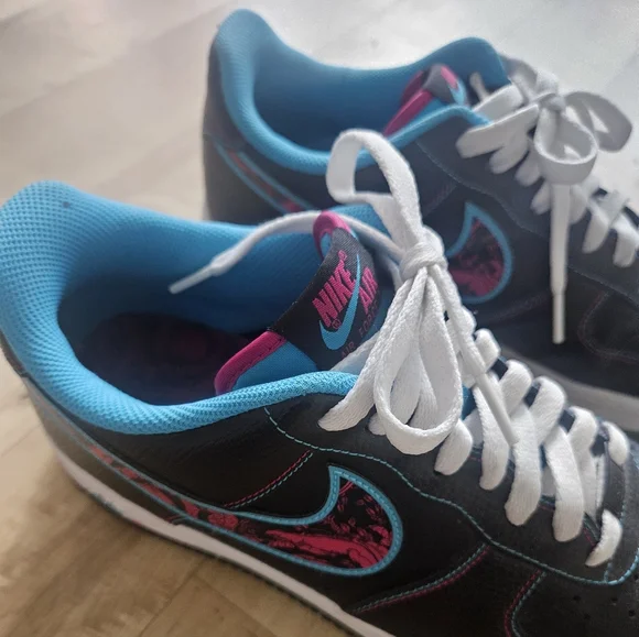 Nike Air Force 1s Miami Nights Shoes Men’s Sz 10.5 - Picture 6 of 13